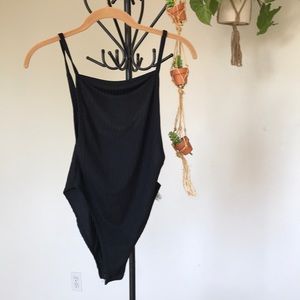 Black one piece